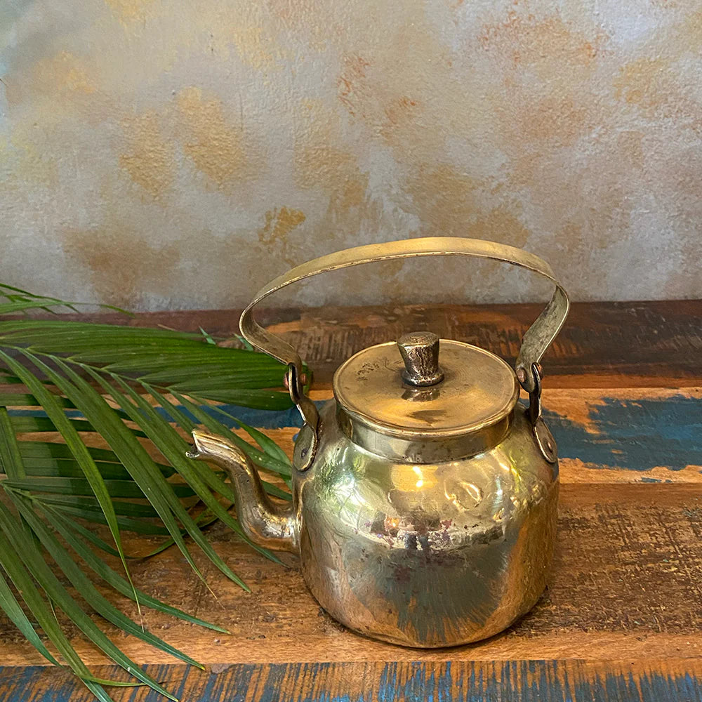 Antique Brass Kettle Antiquely Home Decor