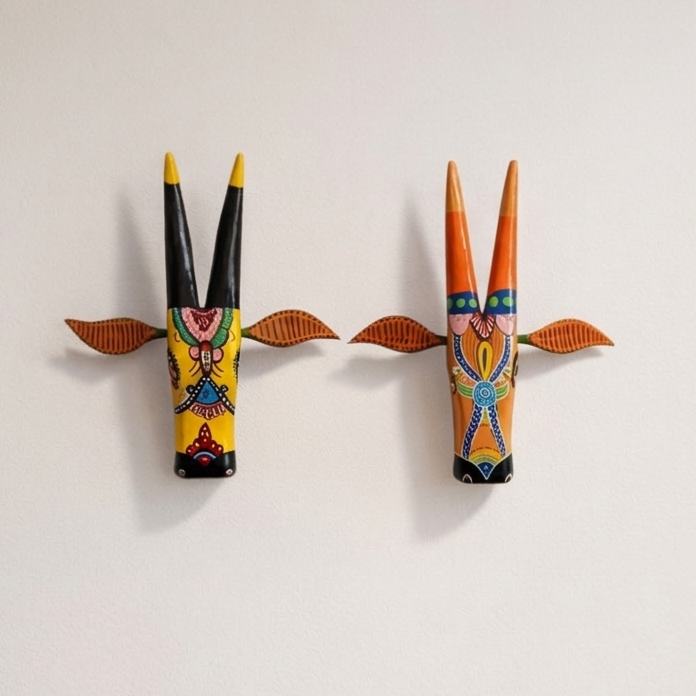 Cow Heads Hand-painted (1+1 FREE) - 12"