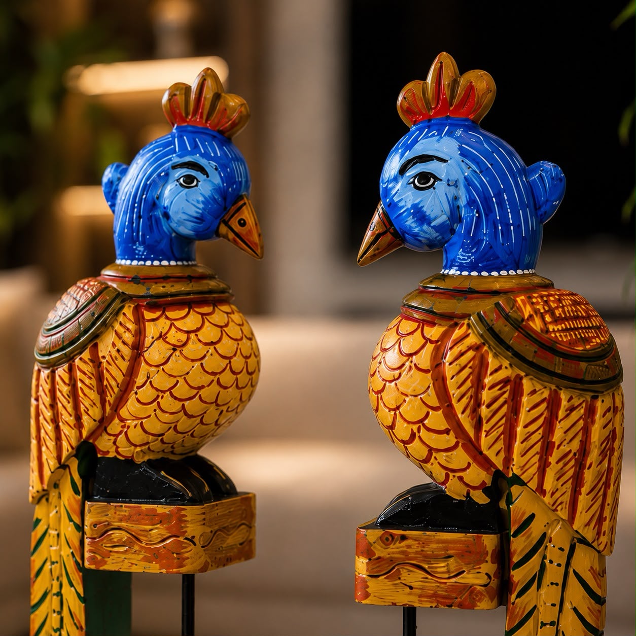 Mitthu Parrot Table Top Accent (1+1 FREE)