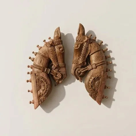 Carved Horse Heads