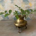 Antique Brass Pot Small