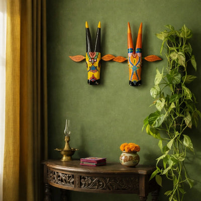 Cow Heads Hand-painted (1+1 FREE) - 12"