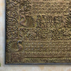 Peacock Handcrafted Wooden Carved Wall Panel (Vintage)