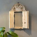 Wood & Brass Window Frame/Jharoka