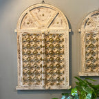 Wood & Brass Window Frame/Jharoka