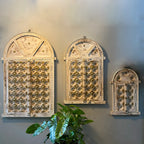 Wood & Brass Window Frame/Jharoka